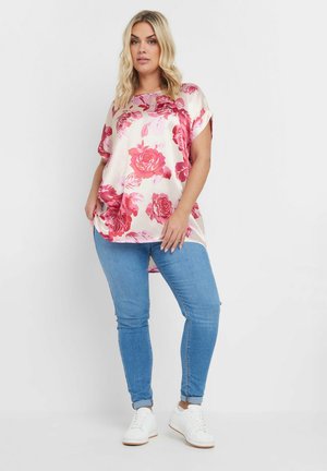 FLORAL PRINT - Blus - white