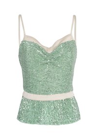 INFLUENCER SEQUIN ALL OVER - Top - aqua