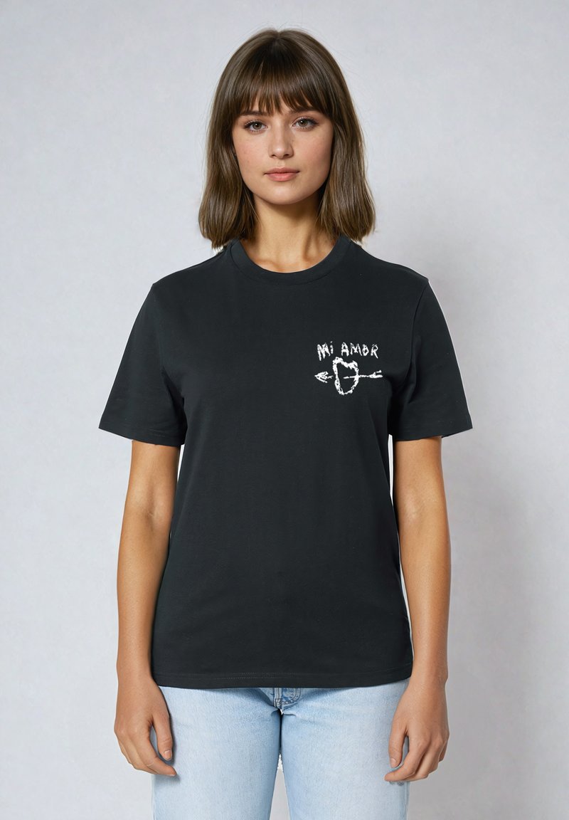 Mira Paris MI AMOR SMALL UNISEX CLASSIC TEE - Print T-shirt - black - Zalando.ie