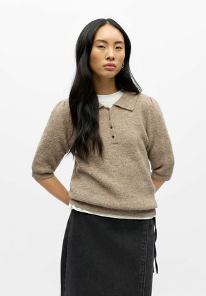 STRICK - Polo - morel