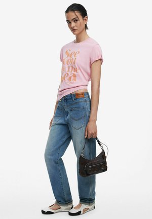 Desigual SMALL TEXTURED FLORAL - Handtas - brown