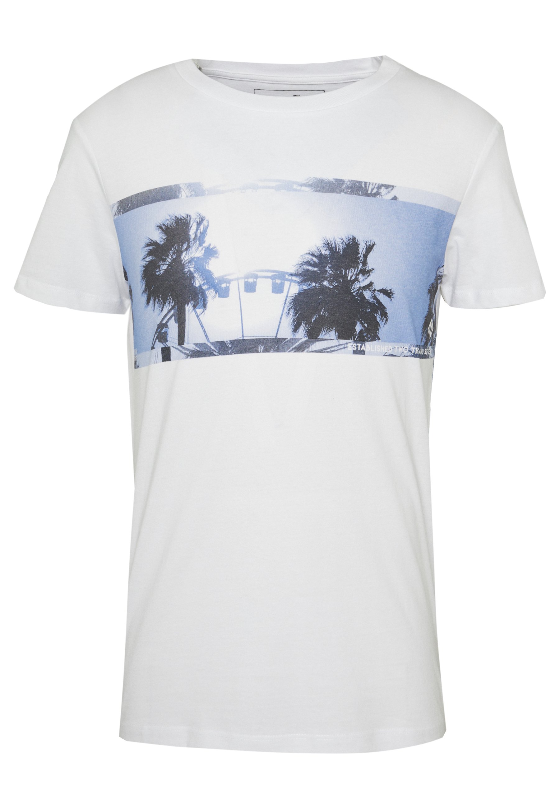 TOM TAILOR DENIM STRUCTURED FOTOPRINT T shirts med print TOM TAILOR DENIM STRUCTURED FOTOPRINT - T-shirts med print - sky captain blue