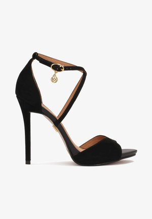 TERRY - Sandali con tacco - black