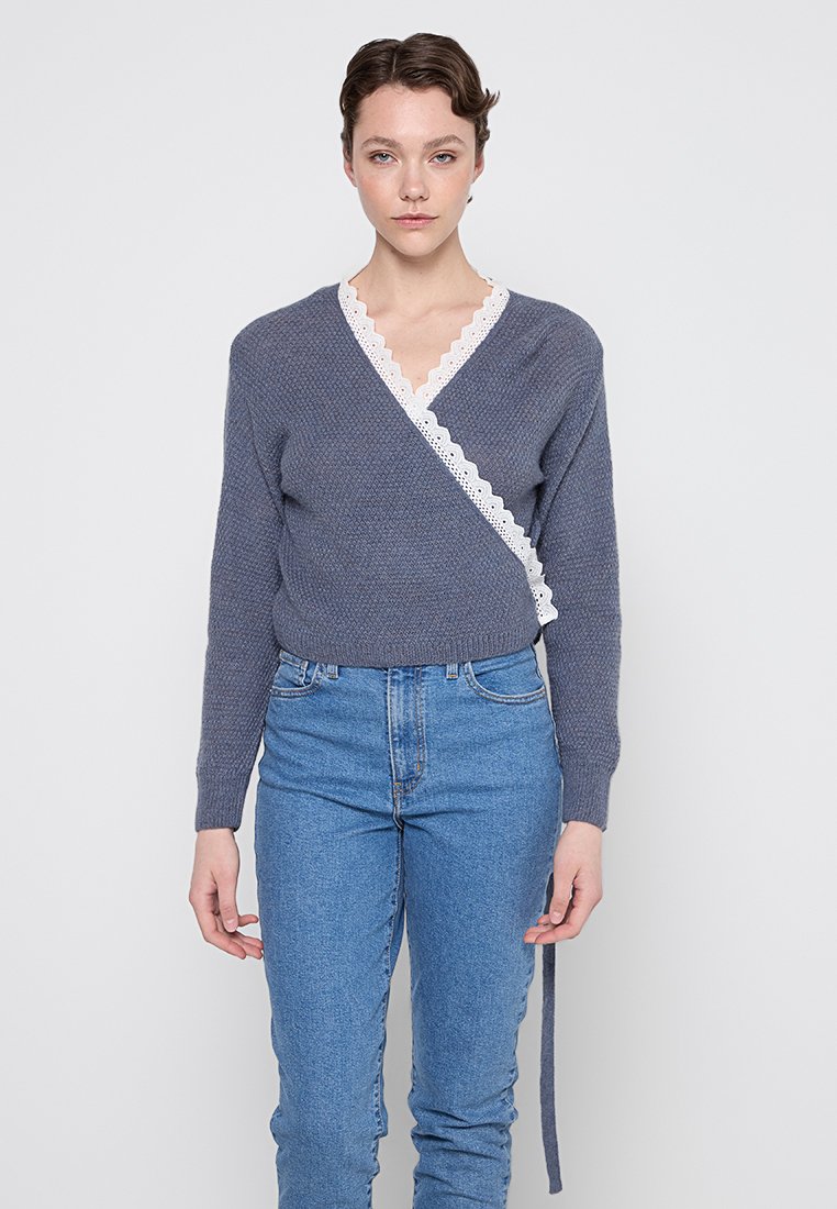 dreimaster Trui blauwgrijs