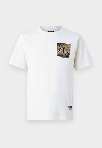 Evisu POCKET & SEAGULL TEE - Μπλουζάκι με στάμπα - beige