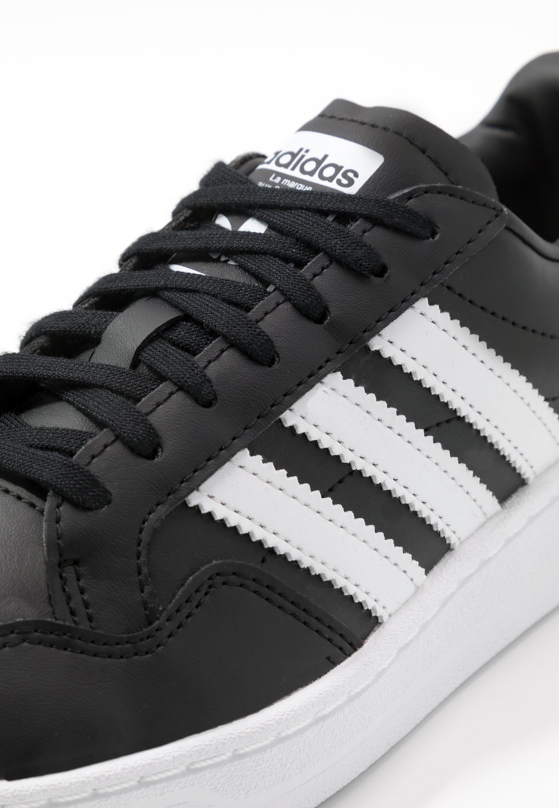 adidas Originals TEAM COURT - Sneakers laag - core black/footwear  white/Zwart - Zalando.nl