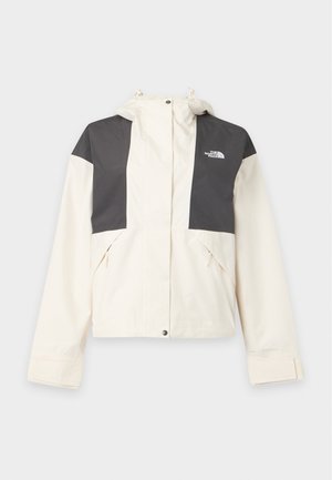 The North Face, REIGN ON JACKET - Impermeable - white dune/anthracite grey