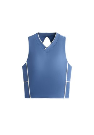 OYSHO PIPING COMFORTLUX TANK - Top - blue