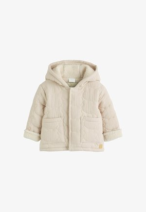 Next, REGULAR FIT - CRINKLE BEAR FACE QUILTED BABY JACKET UNISEX - Talvejope - cream