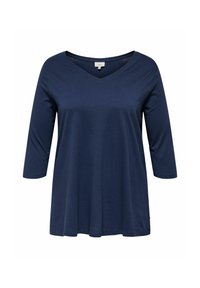 CARBONNIE LIFE 3/4 V NECK A SHAPE - T-shirt à manches longues - naval academy