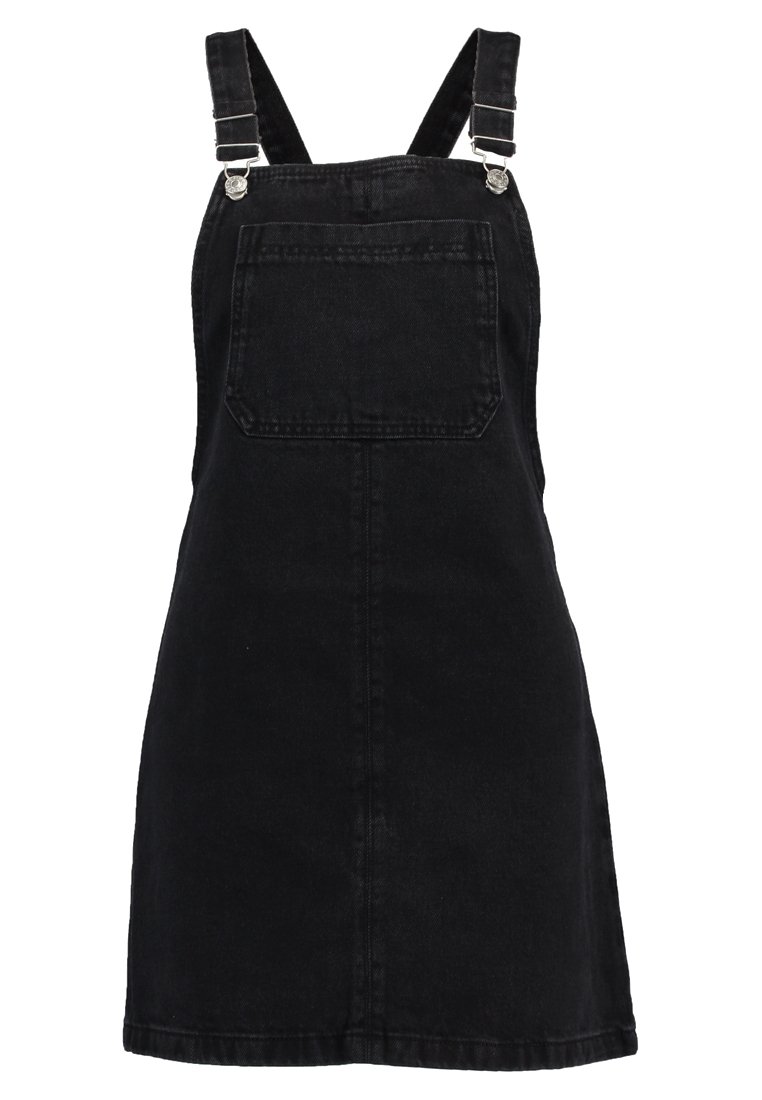 Topshop Denim dress - black denim - (Pre-owned) - Zalando