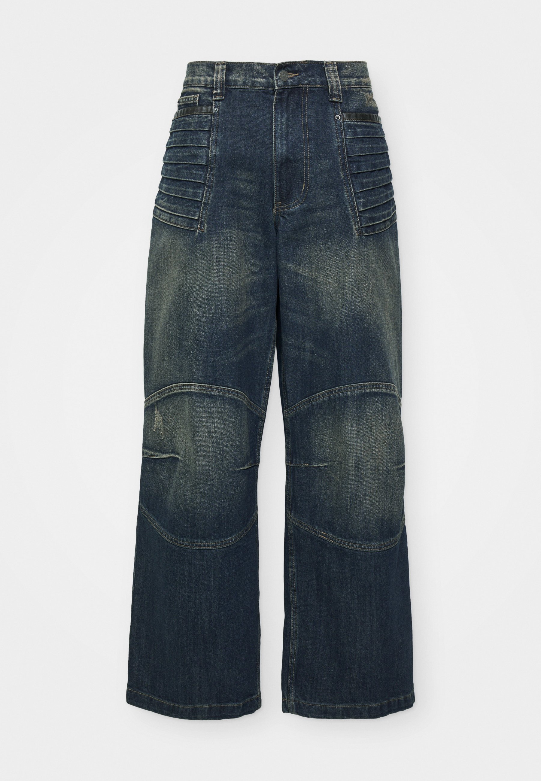 送関込 JADED LONDON Crash Biker Colossus Jeans デニム Washed Black Biker Colossus Jeans | Jaded London