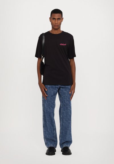 Les Benjamins SHORT SLEEVE TEE - Print T-shirt - noir