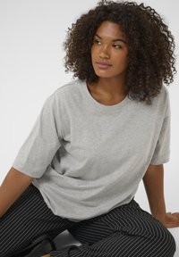 Kaffe Curve MINA - T-shirt basic - grey melange