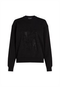 Felpa nera con un design grafico testurizzato e dettagli scintillanti al centro. Maniche lunghe e polsini a coste completano il look.