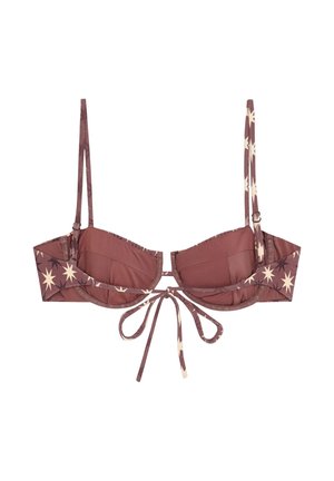 Robin Collection, STELLA BALCONETTE BIKINI TOP - Top de bikini - marrón