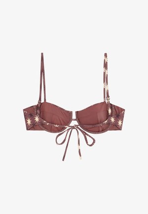 Robin Collection, STELLA BALCONETTE BIKINI TOP - Top de bikini - marrón