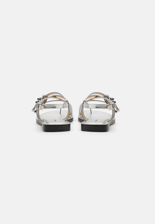 DARRINGTON FLAT - T-bar sandals - silver2