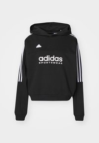 TIRO CUT 3 STRIPES HOODIE - Felpa con cappuccio - black/white