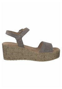 s.Oliver Keilsandalette - taupe