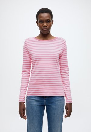 STRIPED INTERLOCK  - T-shirt à manches longues - tonal blush rose stripe