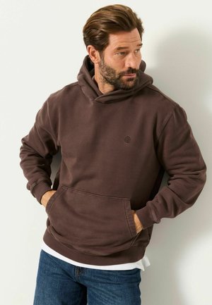 FatFace, TALL FIT - OVERHEAD HOODIE - Hoodie - chocolate brown