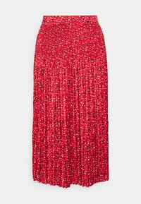 Scotch & Soda PLEATED PRINTED SKIRT - Saia evasé - electric red
