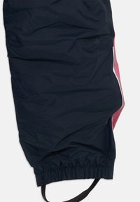 Marine vindjakke bukser med rosa sidelister, elastisk liv, og snor. glatt tekstur, lett materiale.