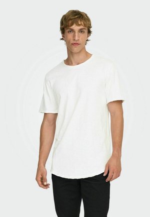 Only & Sons, ONLY   SONS HERREN ONSBENNE LONGY SS TEE  T-SHIRT | 2 STÜCK - Basic T-shirt - weiß