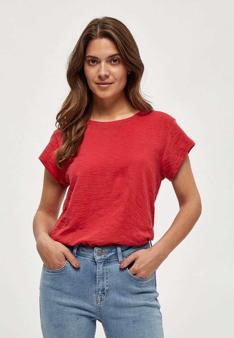 Minus MILETI TEE - Basic T-shirt - berry red