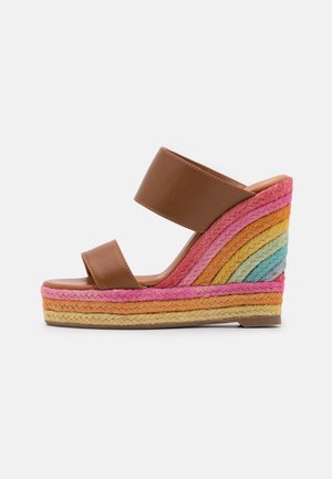 Pantolette hoch - tan