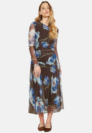 FLOWING FLORAL - Denné šaty - brown dark chocolate