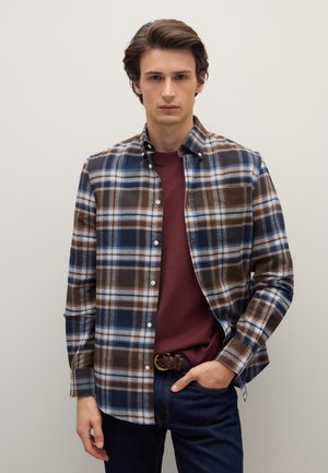 CHECKED REGULAR FIT SHIRT - Hemd - brown
