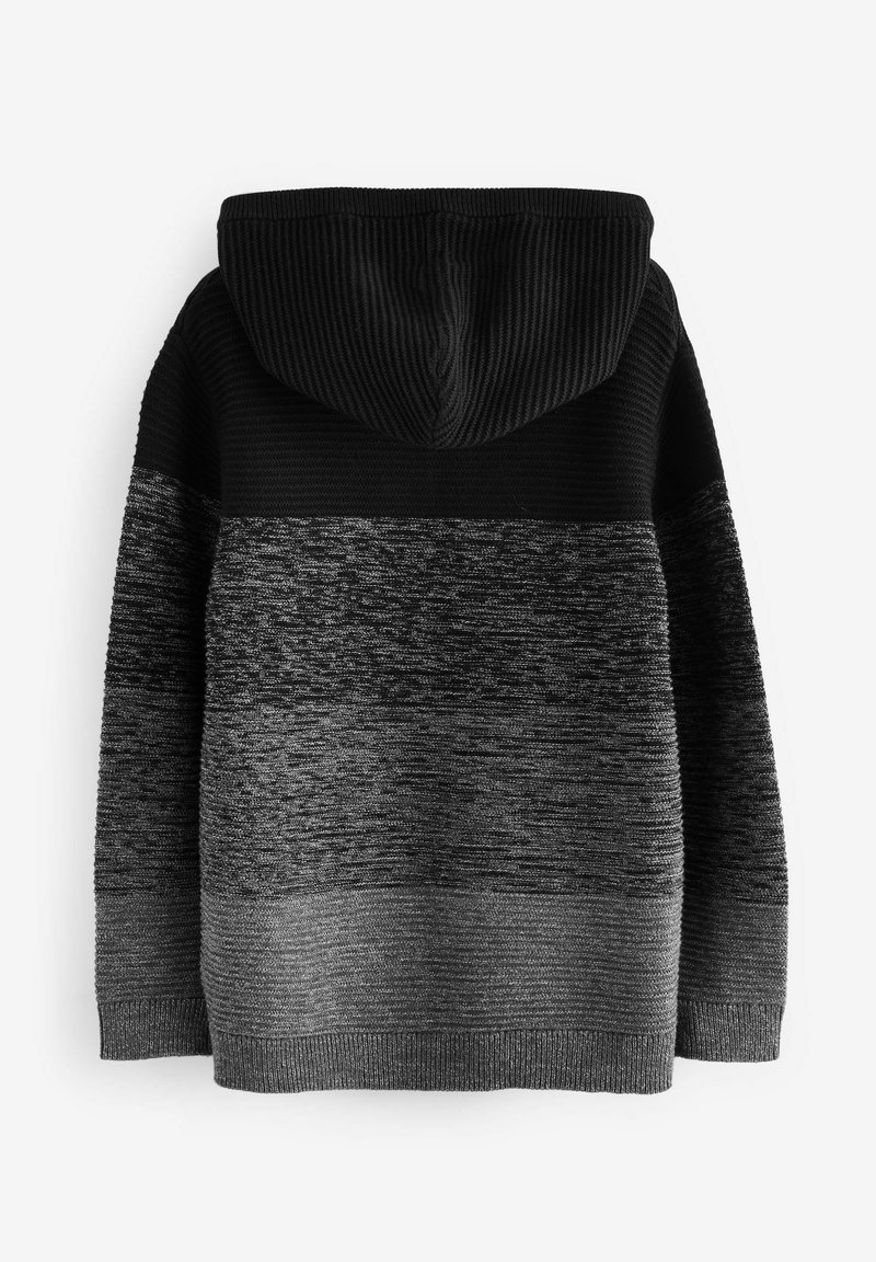 Next Hoodie black ombre colourblock/black Zalando