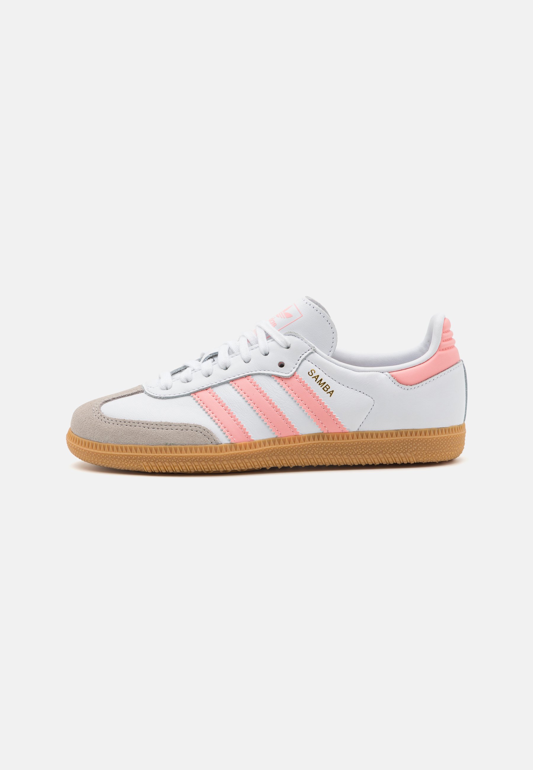 adidas Originals SAMBA OG UNISEX - Zapatillas - footwear white/semi pink  spark/blanco - Zalando.es