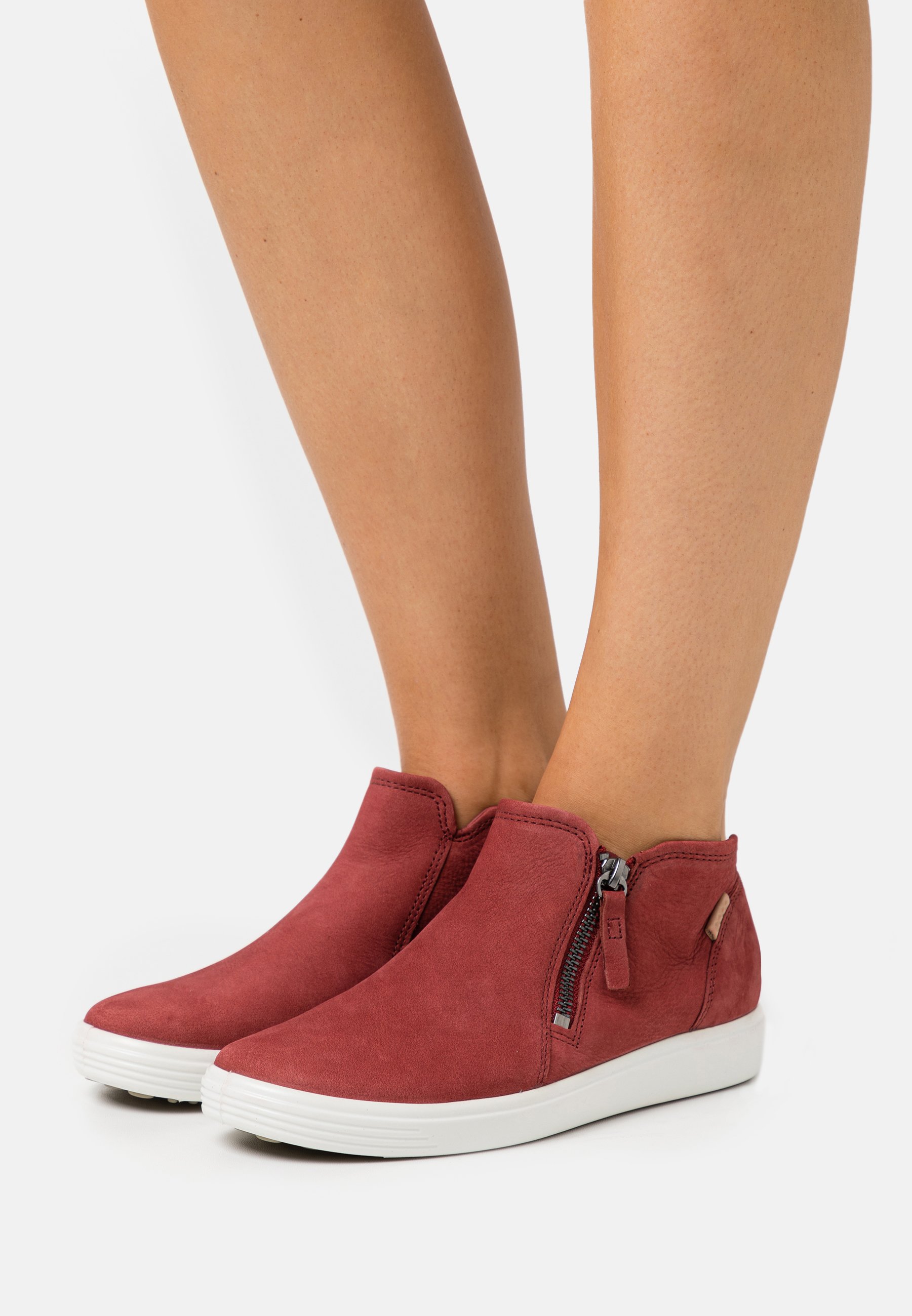 ECCO SOFT - Sneakers hoog - red/Rood - Zalando.nl
