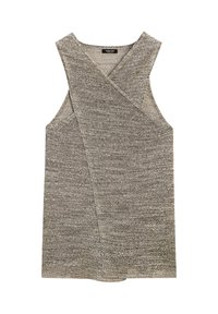 CROSSOVER HALTER NECK - Top - grey