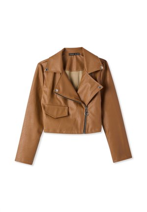 Giacca in similpelle - marrone