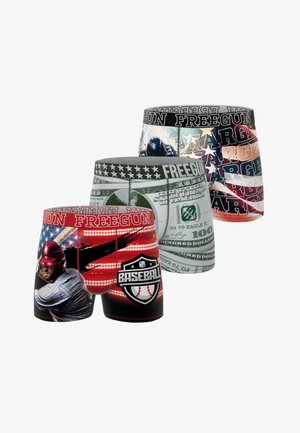 Freegun, 3 PACK PRINTED - Boxers - rouge blanc vert