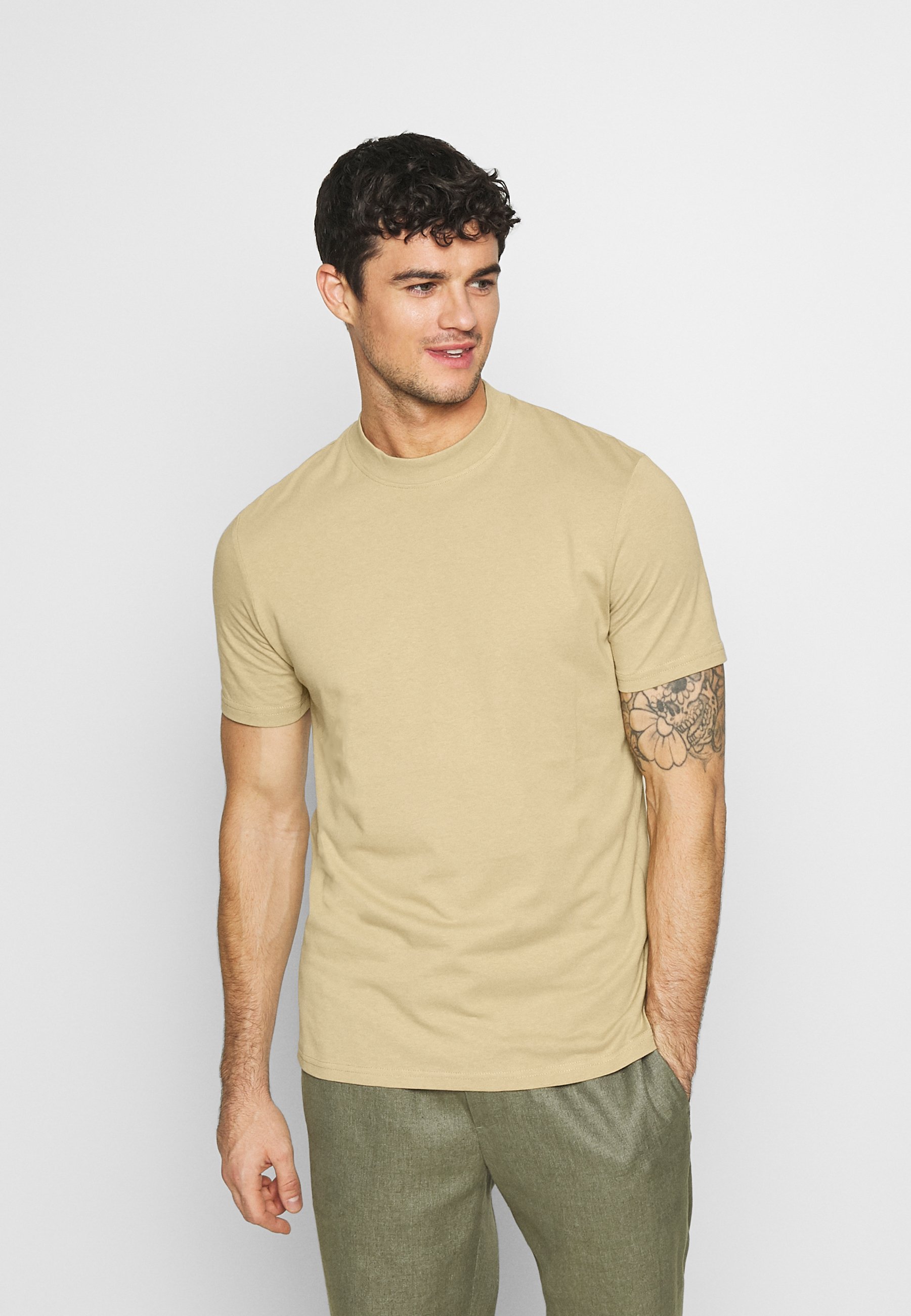 beige marl t skjorte beige marl t skjorte