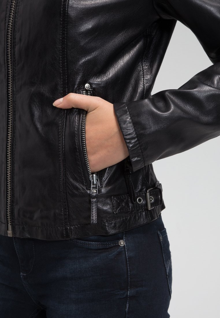 leather jackets blue