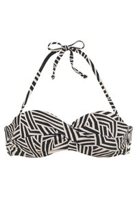 LASCANA BANDEAU - Vrchný diel bikín - schwarz creme