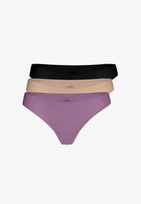 Non selezionato, schwarz-taupe-pflaume