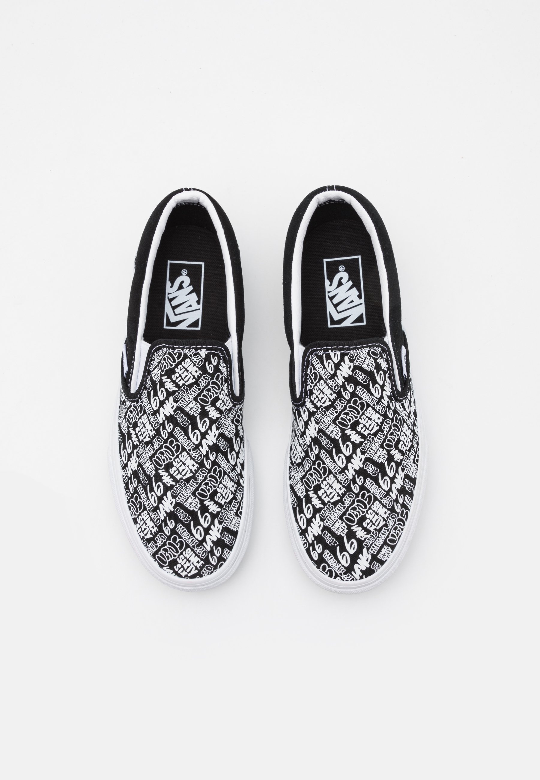black and white design vans