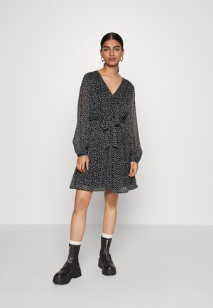 JDYBERRY LIFE DRESS - Day dress - black/creme