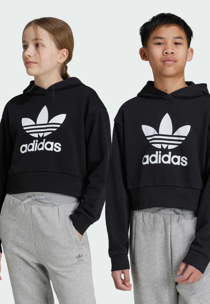 adidas Originals ADICOLOR CROP KIDS - Hoodie - black