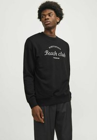 Jack & Jones PREMIUM - MIT RUNDHALS GEDRUCKT - Sudadera - schwarz Imagen en miniatura 1