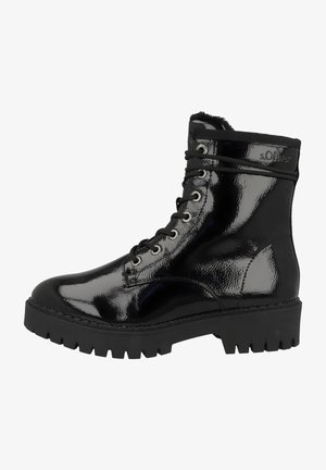 s.Oliver Stivali da neve - black patent