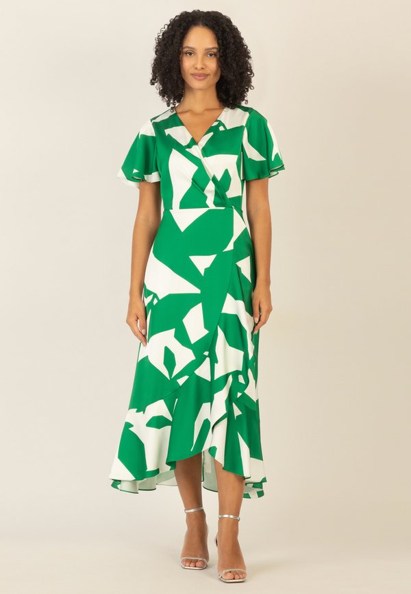 BEDRUCKTES - Freizeitkleid - grün creme