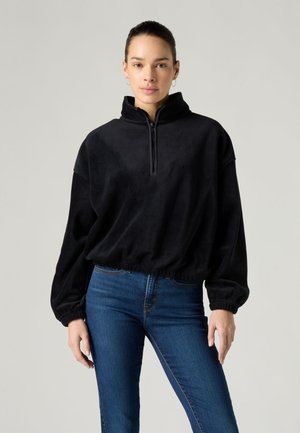 DELTA 1/4 ZIP - Polárpulóver - caviar